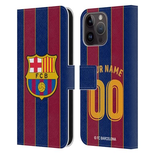 Coque Portefeuille Cuir FC Barcelona Officiel iPhone 15 Pro Max Finition Haut de Gamme