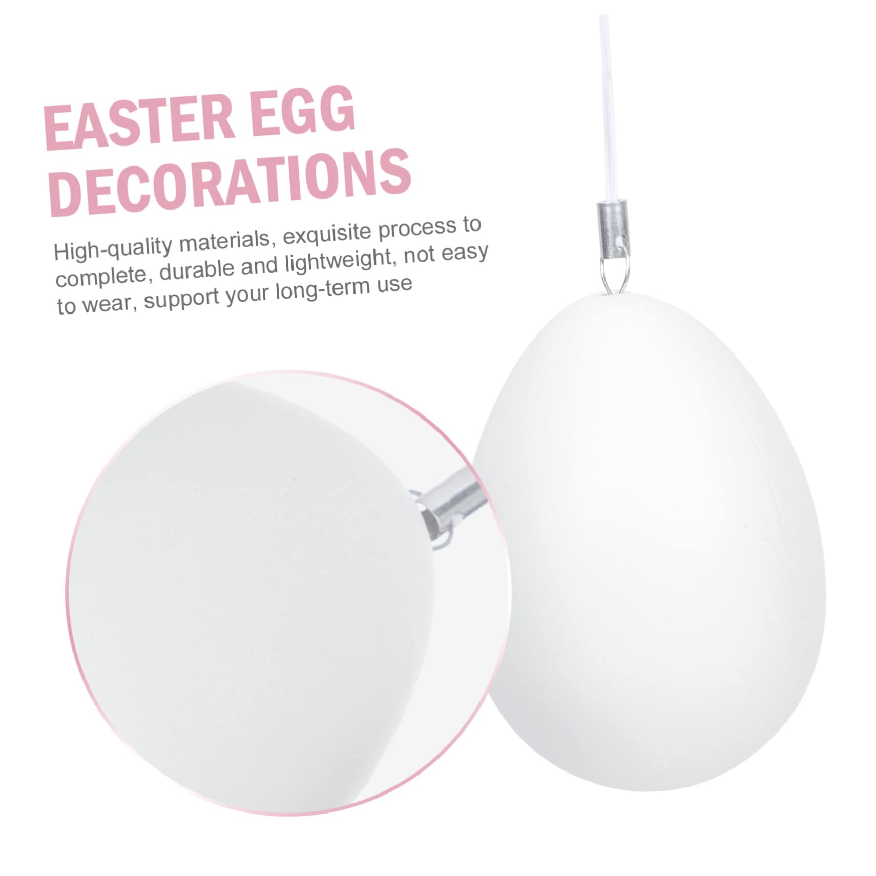 Cabilock 3 Set Di Pasqua Appeso Gel Ermetico Coperchio Cestino Precompilato Giocattoli Morbidi Oggetti Di Scena Pasquali Delizioso Di Pasqua Plastica Bianca Pezzi * 3