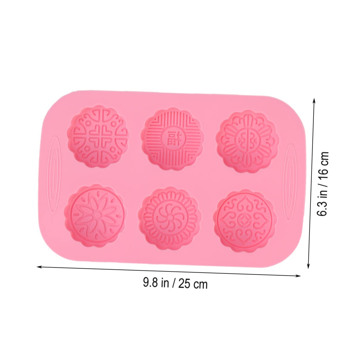 Mikinona 4 Piezas cortador de galletas galleta circular molde para galletas moldes para galletas cortadores de galletas circulares kitchen gadgets panelas cozinha molde de silicona rosa