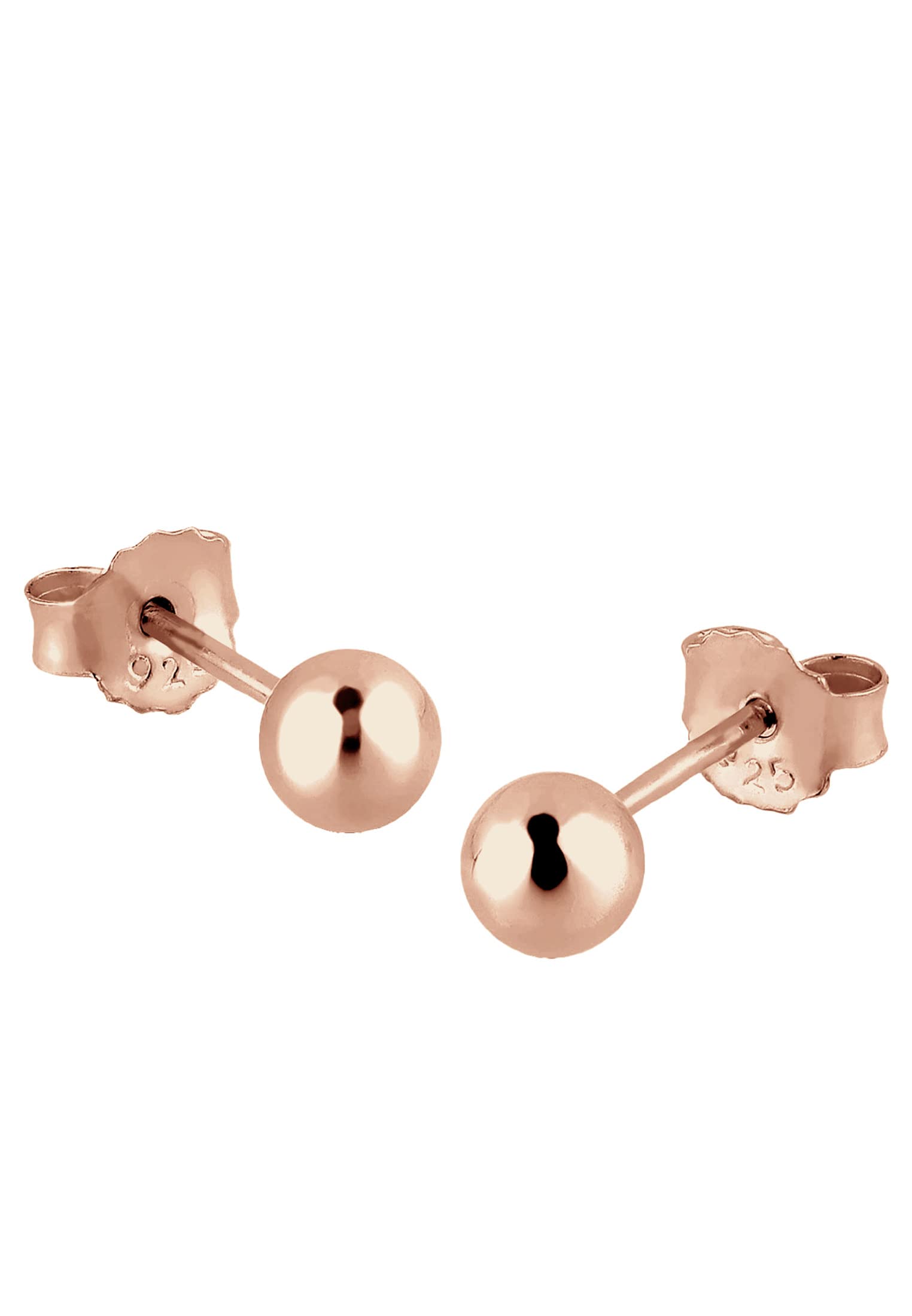 Elli Women's 925 Sterling Silver Xilion Cut Ball Earring