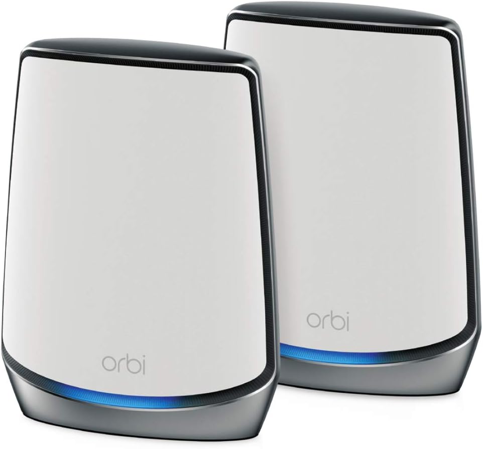 RBK852-100EUS Orbi Whole Home Tri-Band Mesh WiFi 6 System, 11AX AX6000 (Up to 6Gbps) - White