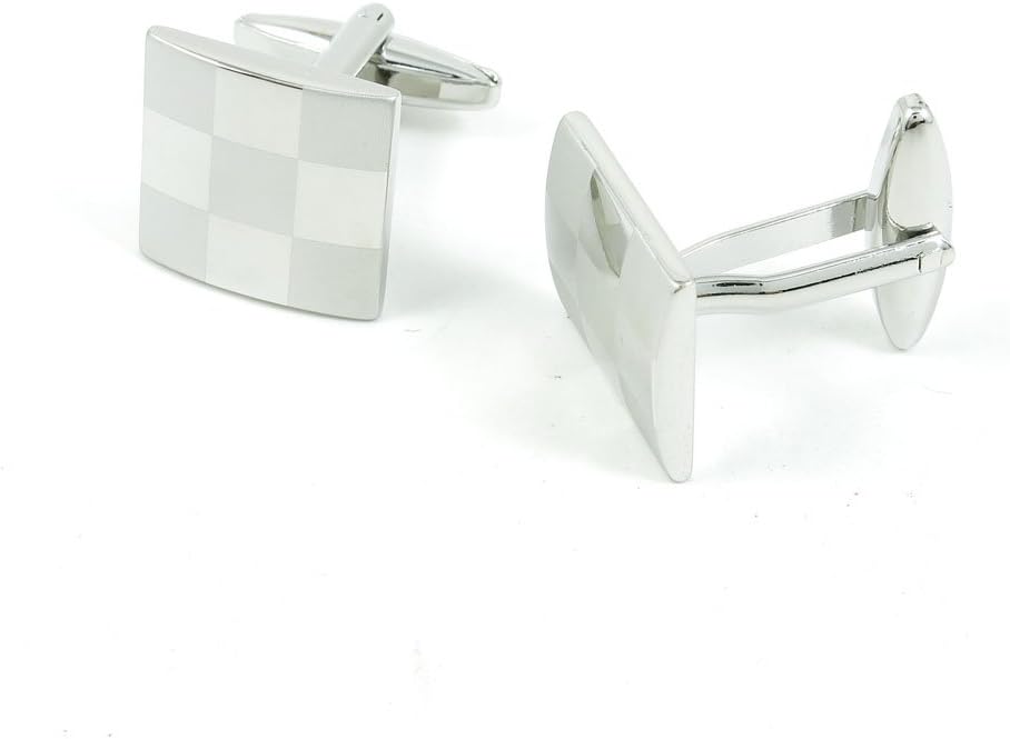 Cufflinks Cuff Links Fashion Mens Boys Jewelry Wedding Party Favors Gift XYM083 Laser Grid Square