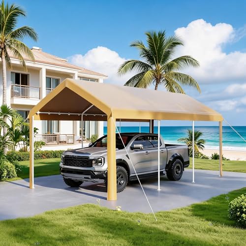 EliteEdge 10x20 Ft Heavy Duty Carport, Car Canopy Garage...