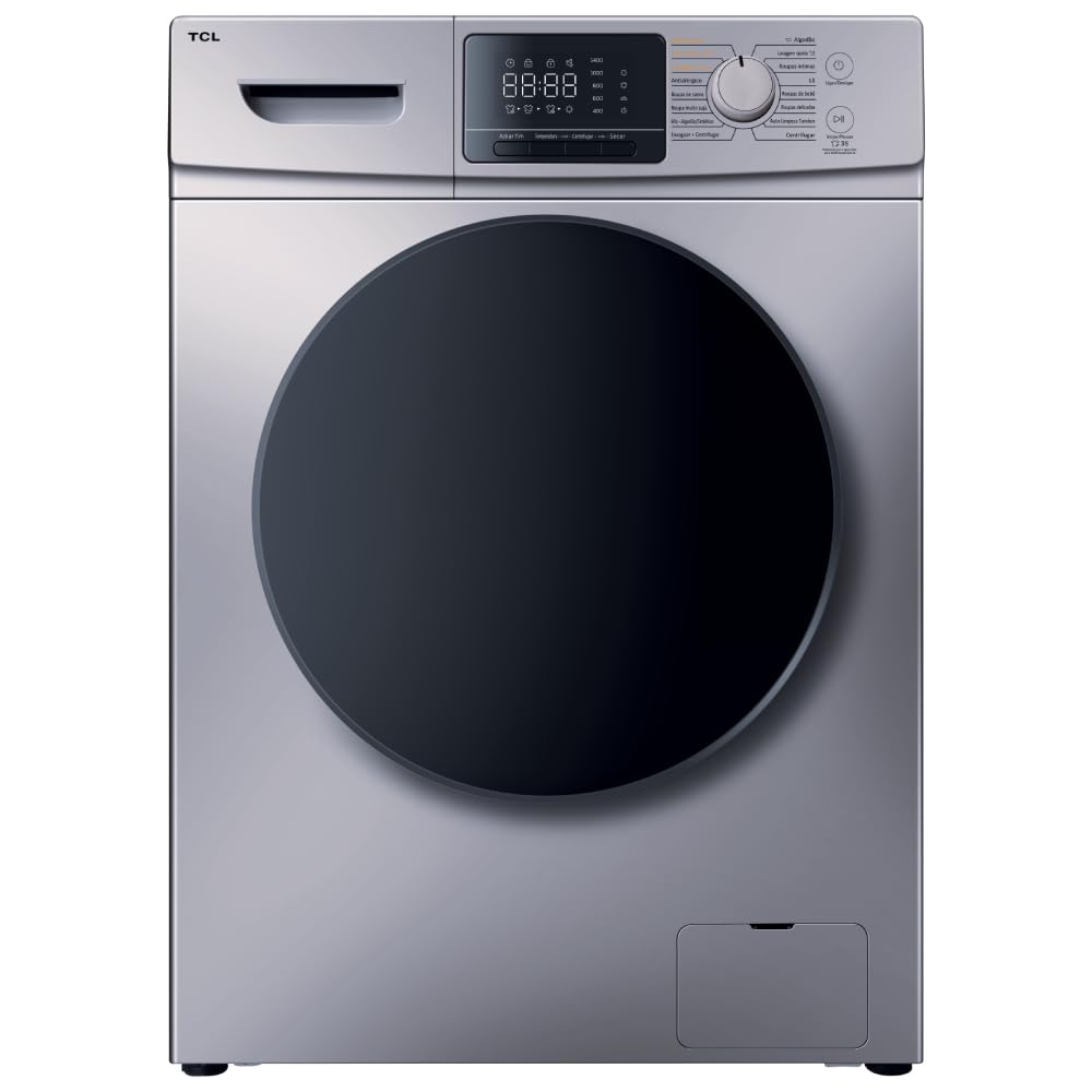 Lava e Seca TCL 11Kg / 7Kg Prata Inverter com lavagem a seco 110V C311WDS1