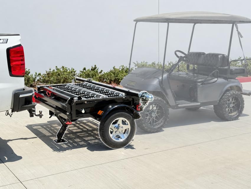 Folding Golf Cart Trailer Ramps Pair