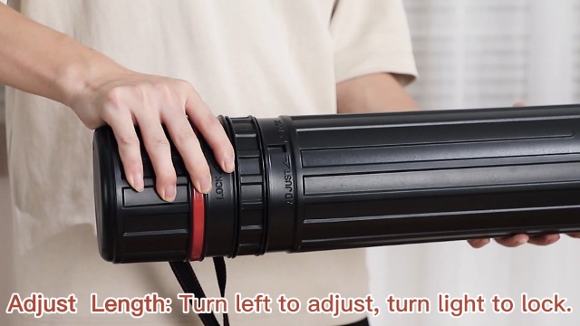 Tube Extensible Pour Posters 50-90 Cm - Étui étanche Et Anti-UV, Bandoulière, Protection Affiches, Dessins, Plans