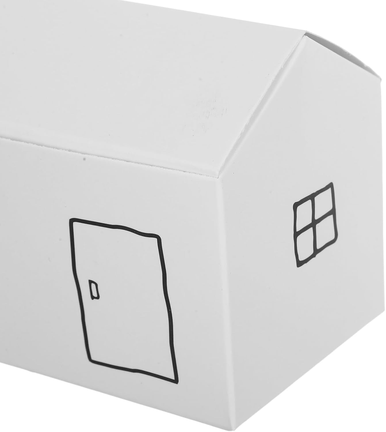MAGICLULU 50pcs White House Shaped Candy Boxes 11.4x6.5x6cm Foldable Paper Treat Containers Party Favor Packaging for Birthday Shower and Holiday Events