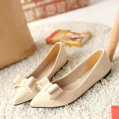 Comfort Flat Heel Pointed Toe Slip On Women Pumps3