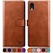 Produktbild SUANPOT [RFID Schutz für iPhone XR 6,1-Zoll hülle PU Leder handyhülle Lederhülle klapphülle Kartenfach Flip Phone Case Cover für iPhone XR handyhülle Hellbraun
