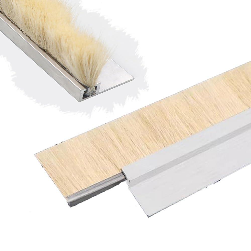 Aluminiowy ogranicznik do drzwi – szczotka do usuwania warunków atmosferycznych 99 cm, dźwiękoszczelna i odporna na zimno, skuteczna izolacja do domu, energooszczędna uszczelka drzwiowa
