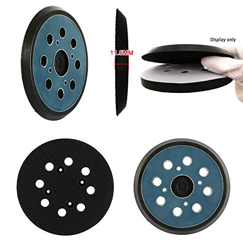 Round Hook and Loop Backing, 5 Inch 8 Hole Sander Pad Replacement - Image 2