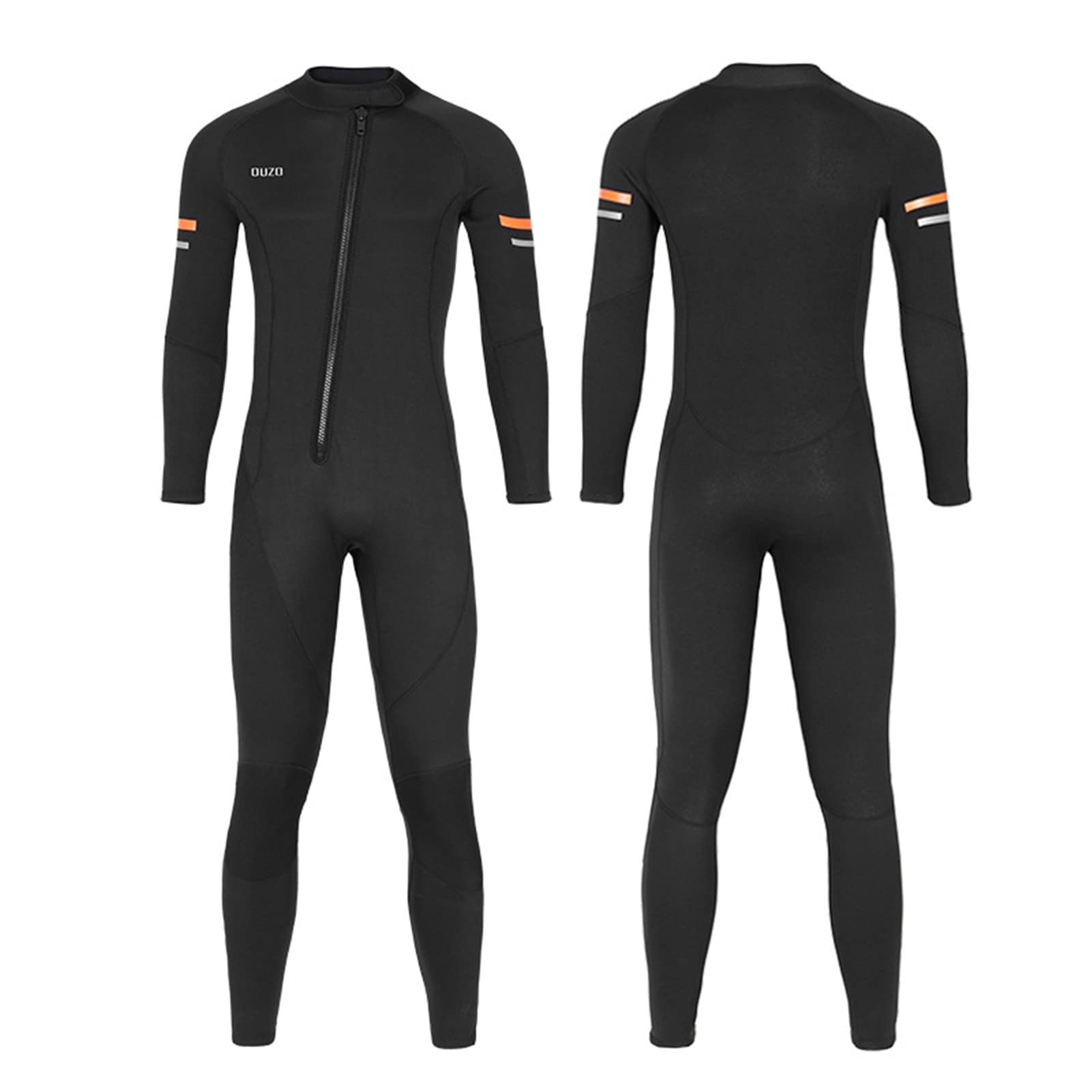 Muta in Neoprene Ultra Elasticizzato da 1,5 Mm, Muta da Sub per Tutto Il Corpo con Zip Frontale per Uomo, Snorkeling, Immersioni Subacquee, Nuoto, Surf