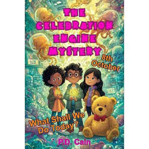 The Celebration Engine Mystery Audiolibro Por P.D. Cain arte de portada