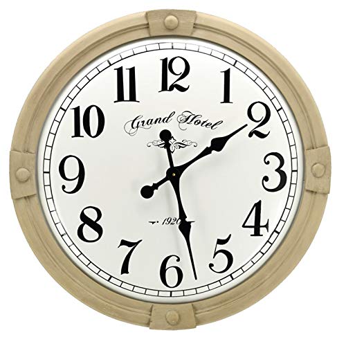 Horloge bois sculpté métal émaillé Grand Hôtel AubryGaspard chic