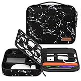 Electronic Organizer Bag, FINPAC Portable Accessories Storage for Cable/Cord/Charger/Phone/USB/SD Card, Portfolio Tablet Sleeve Carrying Case for iPad Pro 11 in/10.2' New iPad/10.5' iPad Air/9.7' iPad