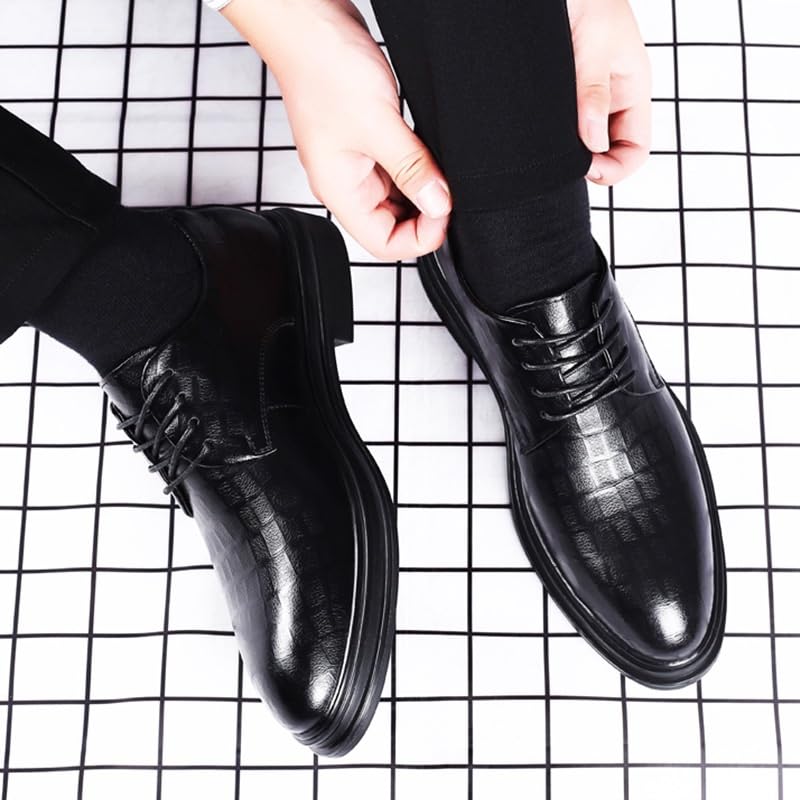 Dress Shoes for Men Lace Up Breathable Leather Casual Oxfords2