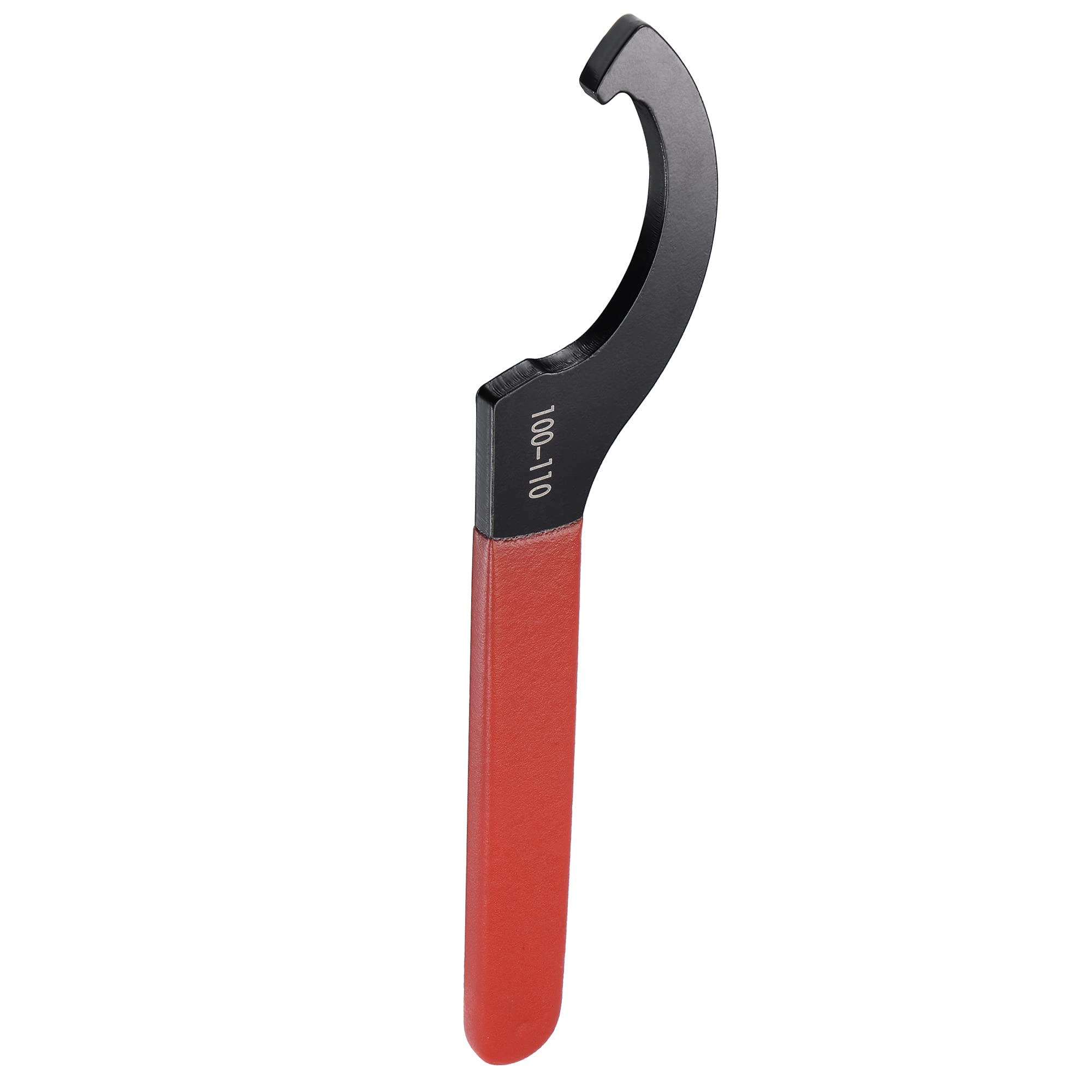 sourcing map Llave inglesa con gancho en C, portabrocas para tuerca redonda de 100-110mm, con mango antideslizante rojo, 2 uds.