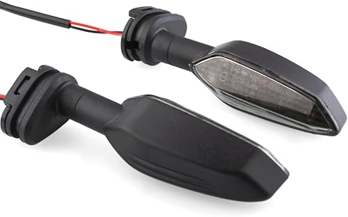 Miniatura 2 de Indicadores LED de luz intermitente delantera y trasera compatibles con Yamaha YZF R1 R3 R6 R7 R9 R15 R25 YBR 125250, MT-125-03-09, FZ-25-010 (humo)