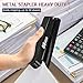 Metal Stapler Heavy Duty 50 Sheet Capacity with 1750 Staples and Staple Remover, Full Strip Staplers for Desk, No Jam, Non-Slip for Office & Classroom, Black