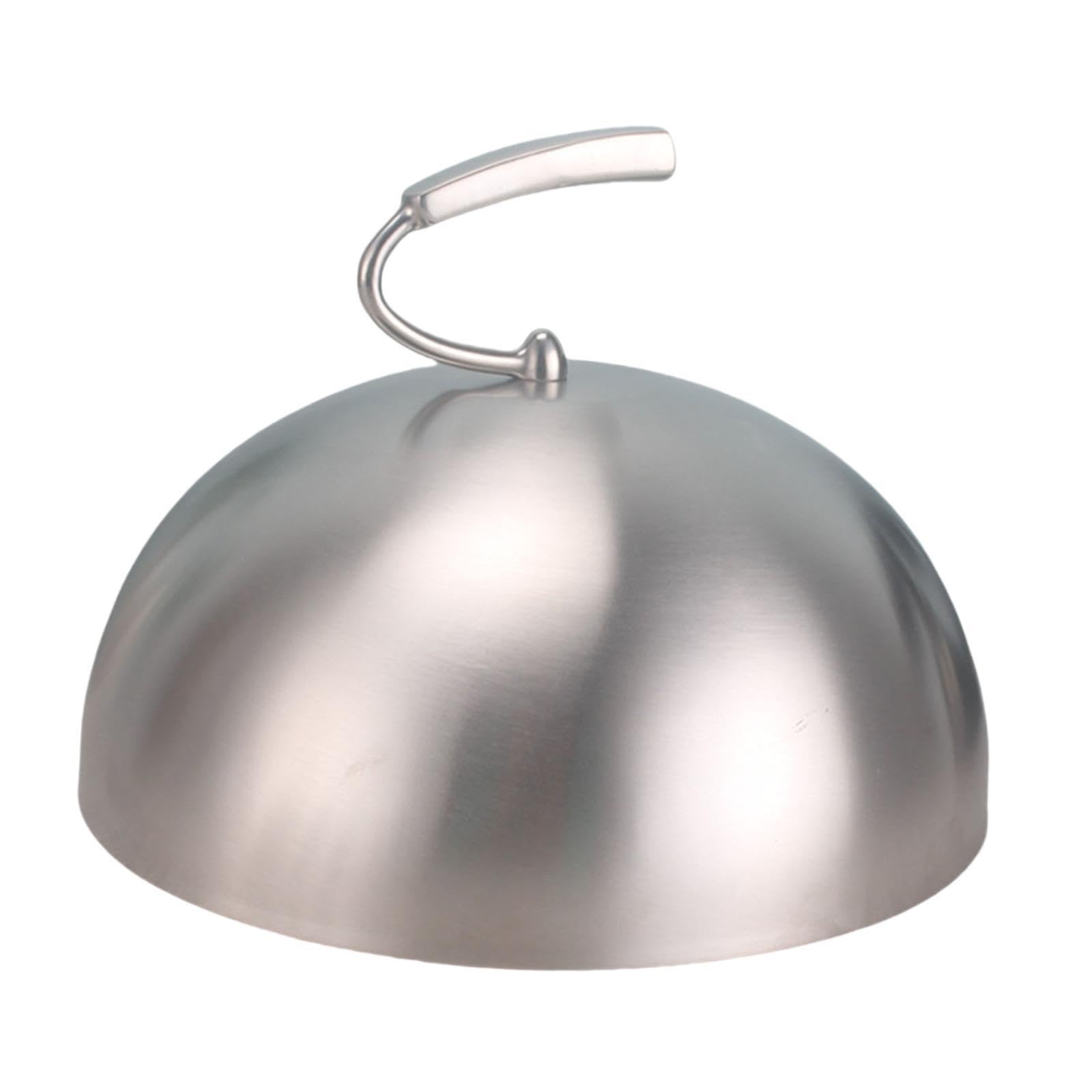 YIXANNX Heavy Duty Griddle Dome Steam Lid Stainless Steel Steak Cover Basting Steaming Cover Burger Lid Accessory For Grilling Basting Steaming Burger For, Style E, 14x7cm