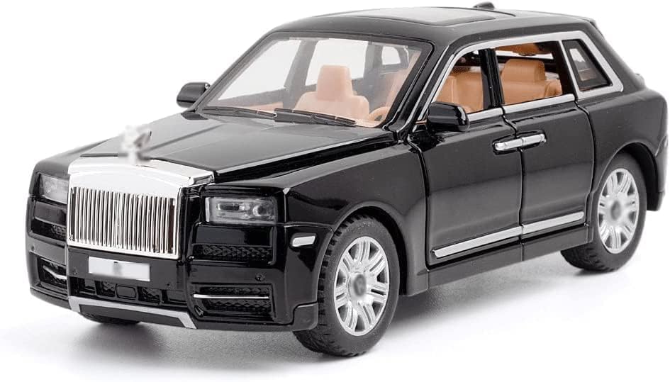 VASHU EXPORTS Exclusive Alloy Metal Pull Back Rolls Royce Phantom Diecast Metal Pullback Toy car with Openable Doors & Light, Music Boys Gifts Toys for Kids (DC Rolls Royce CULLINAN 1: 22 Box)