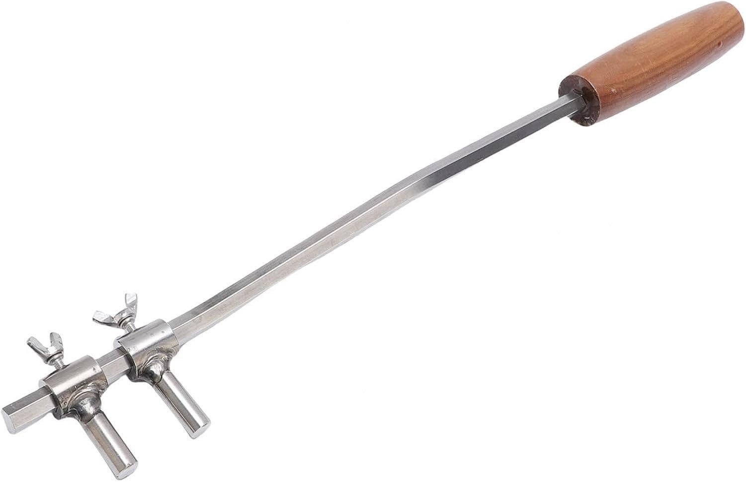 Bonsai Branch Bender 42.5cm/16.7in Stainless Steel Tool for Shaping - Adjustable Styling Wrench with Wood Handle for Gardening Enthusiasts And Professionals