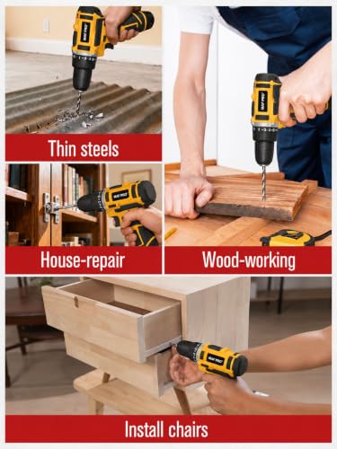 Image of MAF PRO 18V Small Drilling Machine for Home Use | Cordless Drill Machine | Wireless Drilling Machine | Drill Machine Battery Powered | Drill Machine Cordless