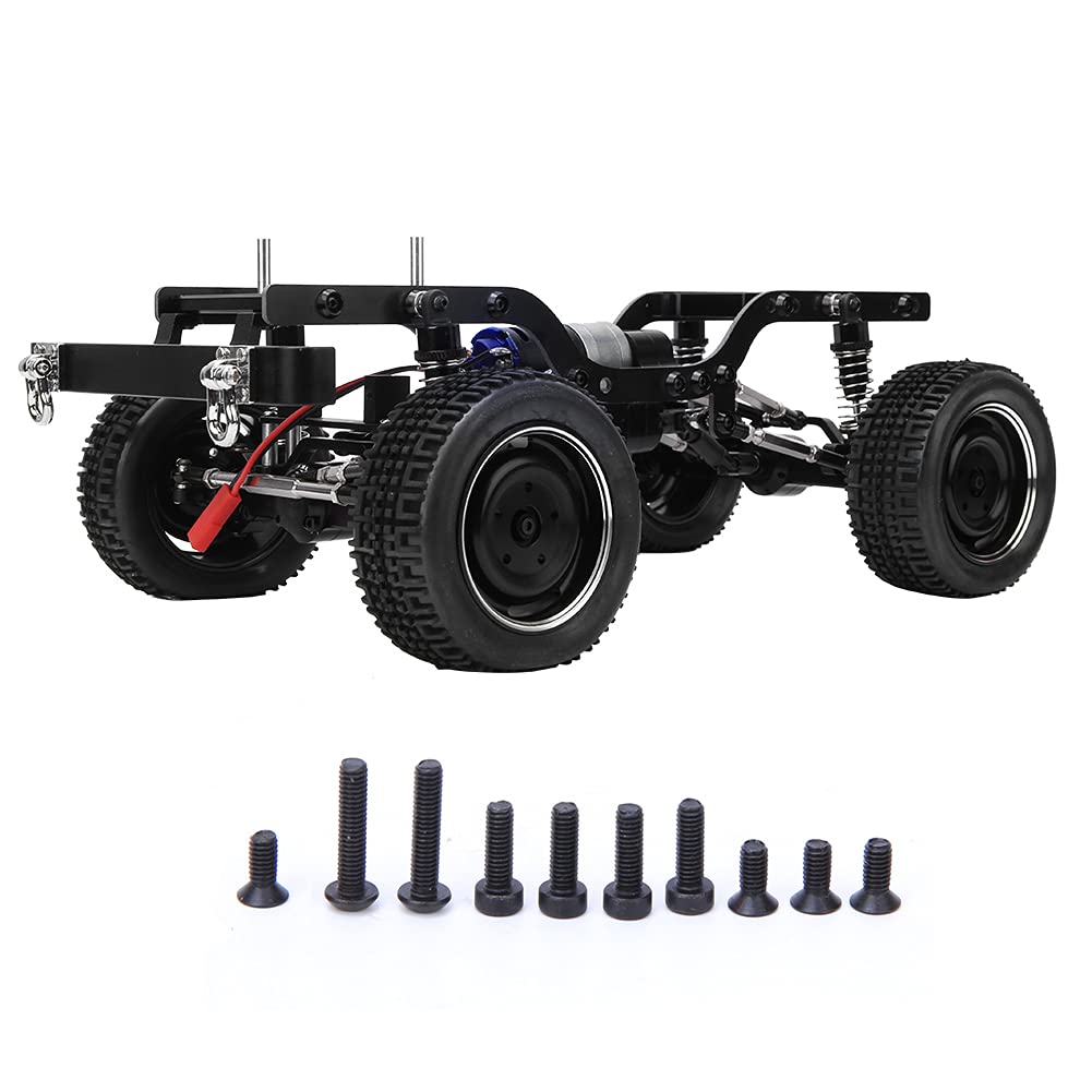 Alomejor Chasis de Coche RC, Accesorio de Mejora de Precisión CNC for