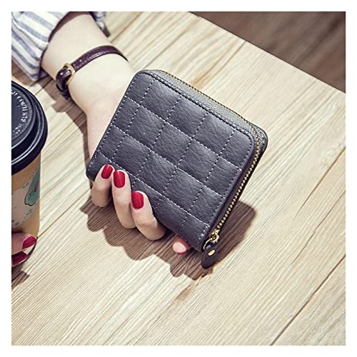 Mini Coin Wallet WoZipper Small Wallet WoStudent Short Cute Money Bag Card Holder(Beige)4