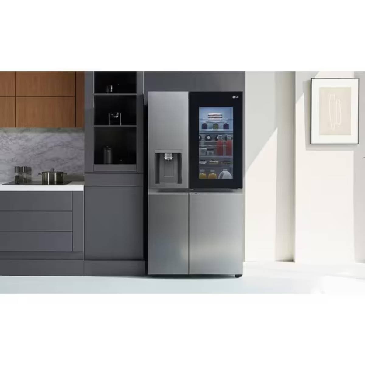 LG Frigorífico Americano 628L - Gris - GSXE91MBAD