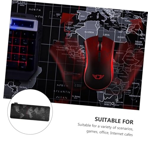 Tapis de souris gaming carte du monde CALLARON tapis de souris grand format RGB 4 mm - 3