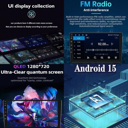 Multimedia Radio dla Fiesta Mk 6 2008-2019 Android 15 9 Inch Car Navigation Rear View Camera For, 8 Core 4G+64G