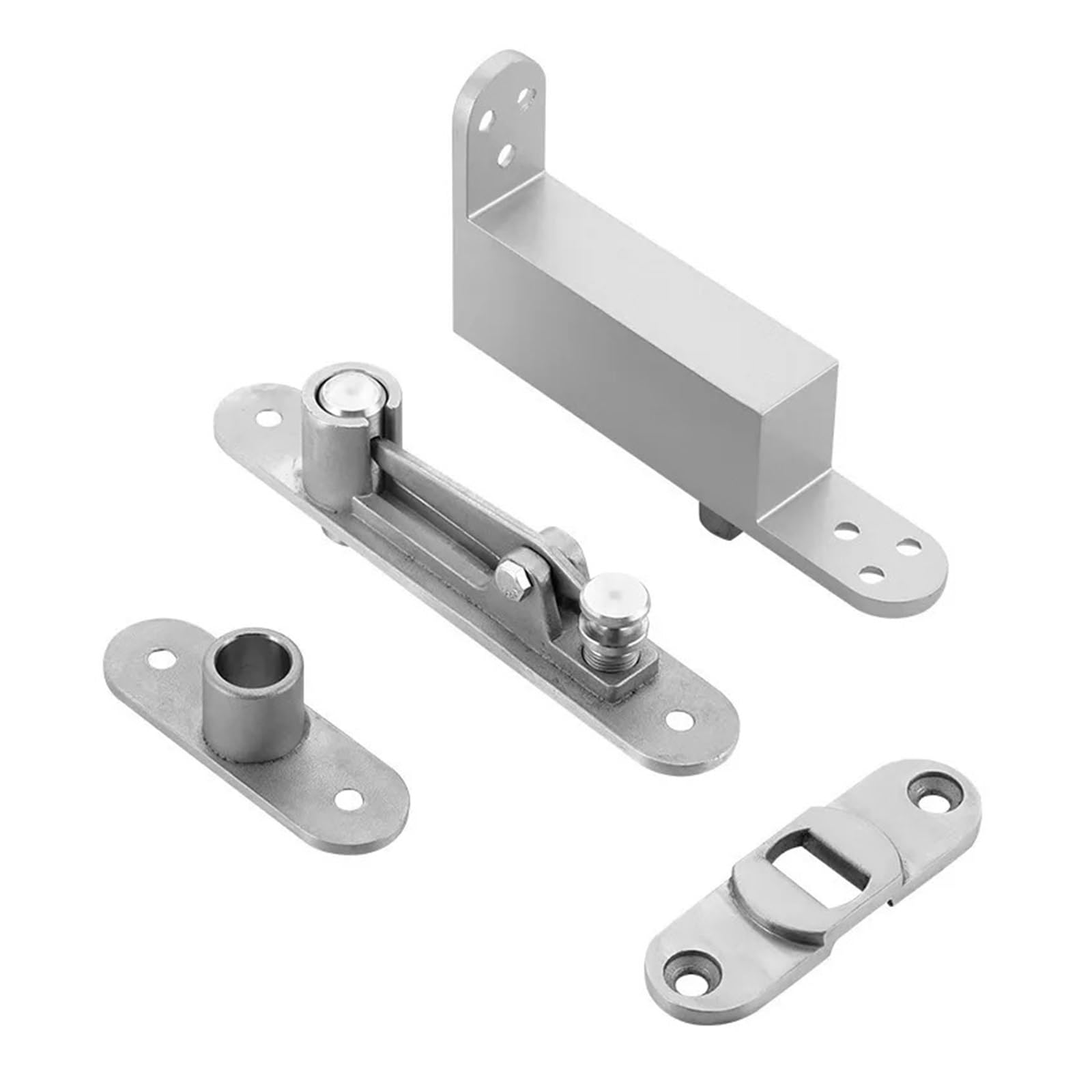YMUGUEGH 360 Degree Rotating Floor Spring Door Wooden Door invisible stainless Steel Hydraulic buffer hinge