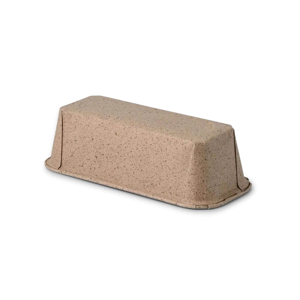 GREENBOX - Kakaopapier-Backformen 16 x 5,5 x 5 cm, rechteckig, braun, 675 St.
