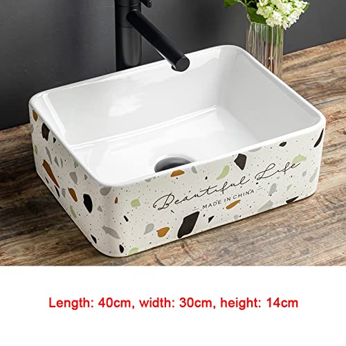 Lavabo rectangular pequeño para renovar baños estrechos sin cambiar encimera 3