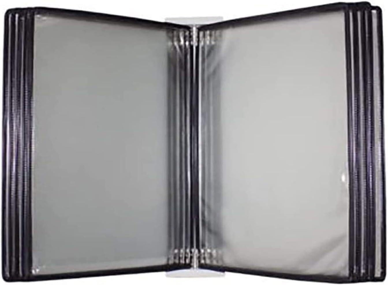 IUokLU Wall Mounted Reference System, 10 Double-Sided Panels Desktop Reference System,Folder Binder,and Wall Display (Black)