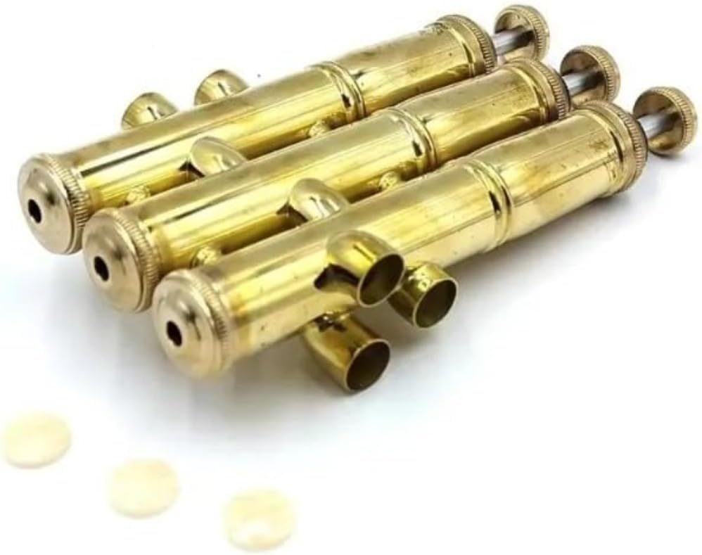 Trumpet Valve Piston Replacement Part, Brass Instrument Piston Assembly: Gold Color Valve Core - Precision Machined Alignment Component | Trumpet Repair/Maintenance/Workshop Servicing Use