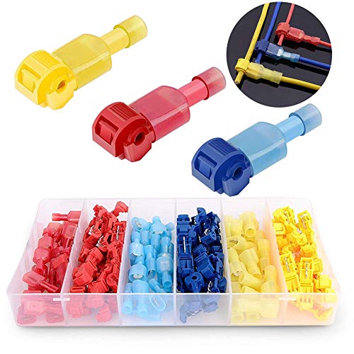 Morsetti di derivazione,BESTZY 120pcs della giuntura senza saldature filo connettore raccordo cavo morsetto cavo Clip set Kit