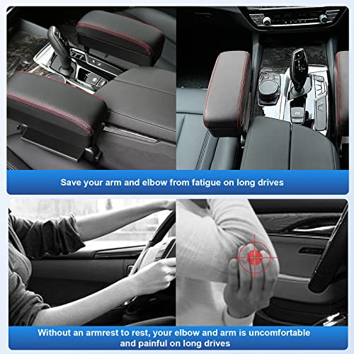 Image of CDEFG Car Armrest Support Elbow Rest Pad Armrest Extender Console Storage Organizer Universal Fit for Most Cars