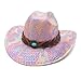 MODODO Shimmering Colorful for Adult Unisex Fashion Music Festival Hat Sun Protective Caps Travel Vacation Headwear