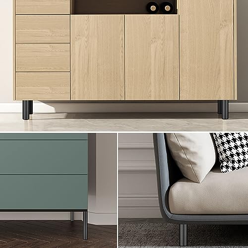 Patas de sofá regulables de aluminio para nivelar armarios y muebles 8