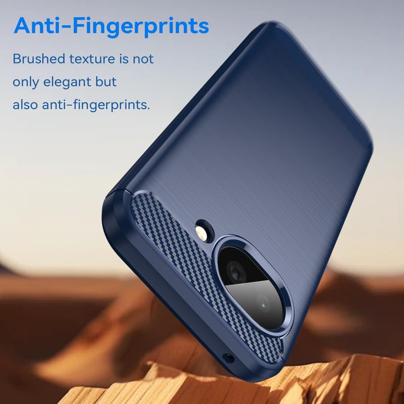 Image of Basic Case for Google Pixel 10a (Carbon Fibre Blue)