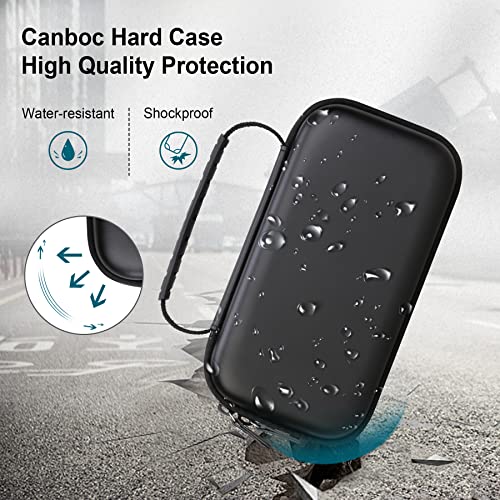 Canboc Travel Carrying Case for Ceptics Universal Travel Adapter Kit, World Travel Adapter Kit Storage Organizer, Zipper Mesh Bag fit USB Cable, Black (Case Only)4