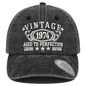 Birthday Gifts for Men Women, Personalized 20th – 100th Birthday Gifts, 1923-2003 Vintage Hat