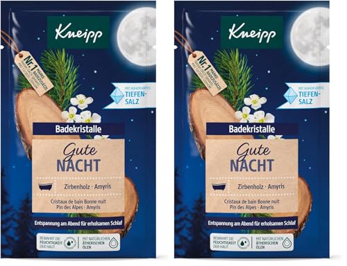 Kneipp Cristales de baño de Buenas Noches, 60 g (Paquete de 2)
