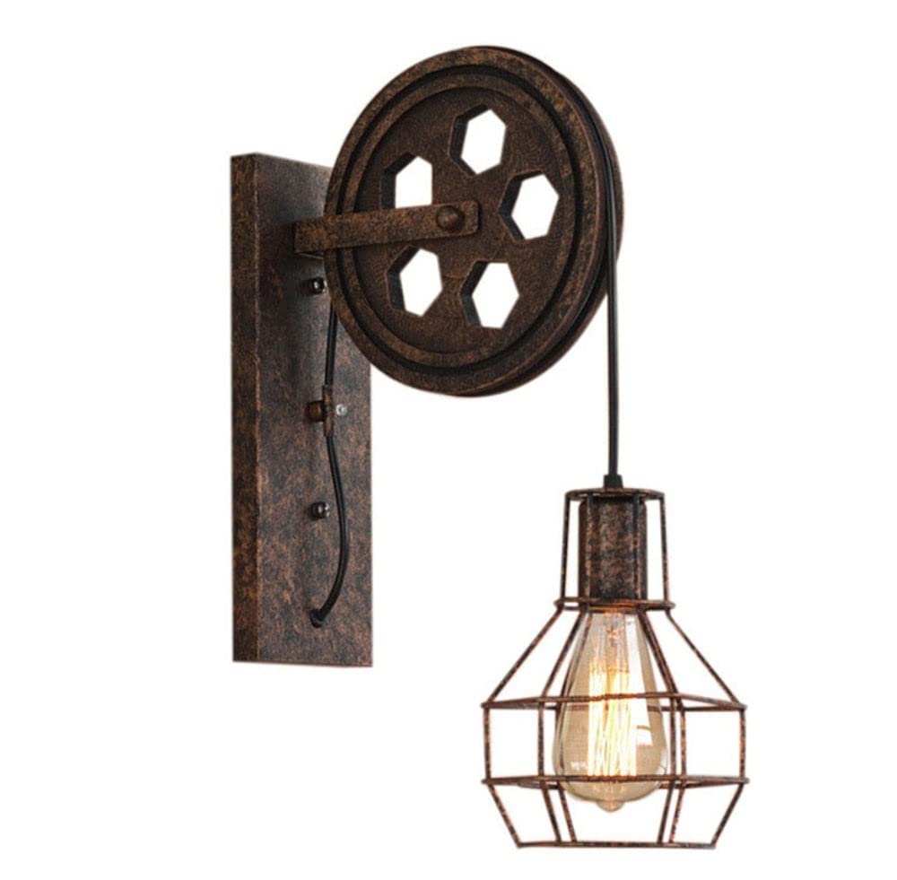 Kinkiet ścienny/ganek lampa ścienna vintage lampa ścienna retro industrialna lampa ścienna klosz oprawa żelazna regulowana kinkiet światła do loftu kawiarni baru Wandlamp dekoracja LED lampa ścienna