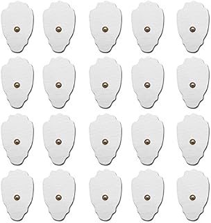 Pack-20 (10 Pairs) Hand Shape TENS Unit Electrode Pads Reusable Self-Adhesive Replacement Massage
