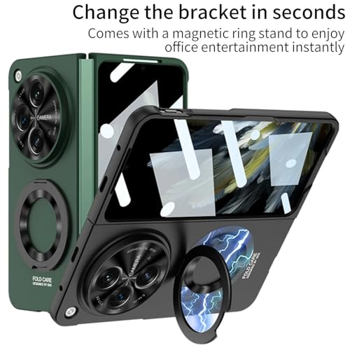 Image of MILLION CASES Thermoplastic Polyurethane Back Cover Case For OnePlus Open Shockproof Protective Fortishield Case For Men & Boys, Black