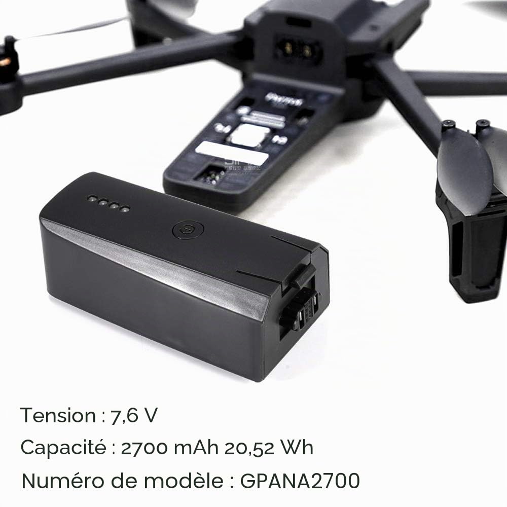 Parrot Anafi Batterie Intelligente 7.6V 2700mAh Grande Capacité Batterie Rechargeable Lithium Remplacement pour Drone