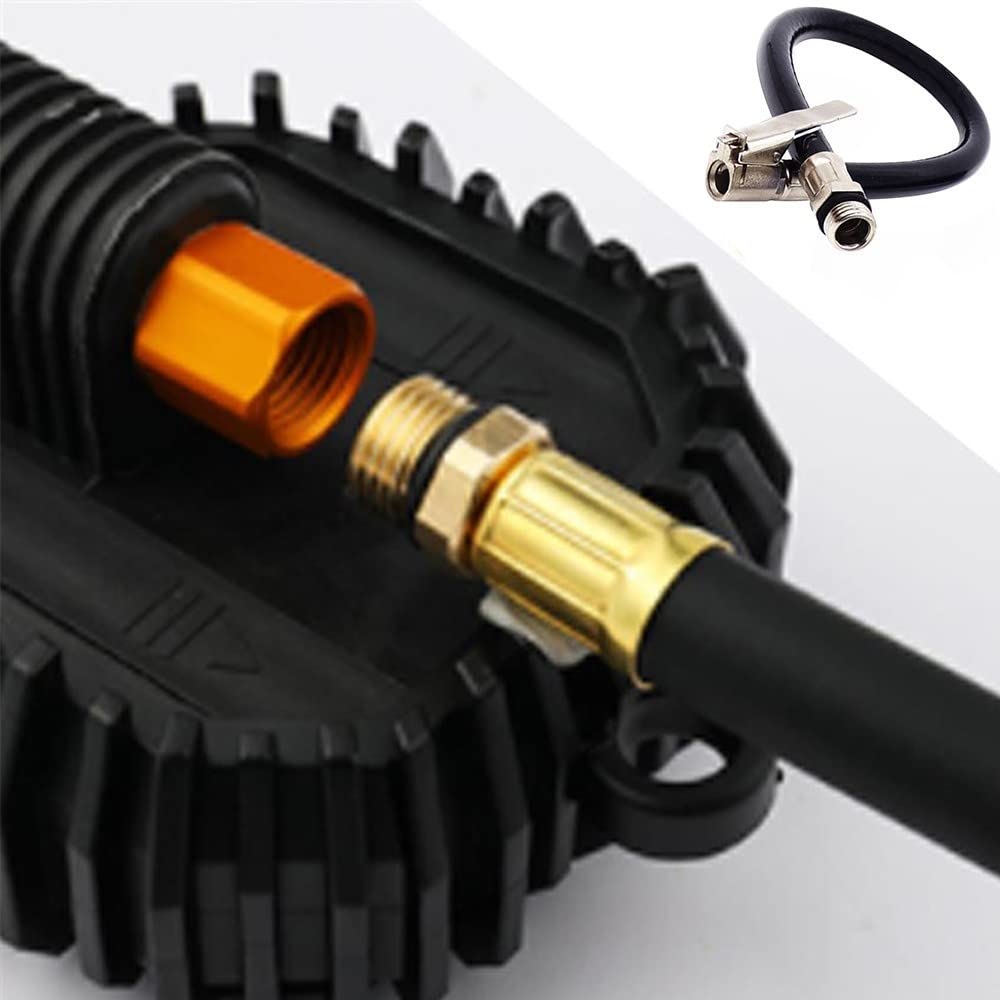 Tuyau Air Caoutchouc Auto Camion 1-2" Male Fil Caoutchouc De Gonflage Gonfleur Tuyau D'air Extension Valve Gonflage Camion